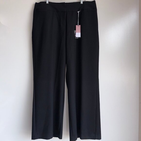 NWT Lane Bryant The Allie Wide Leg Pants Size 18 Black - Picture 1 of 12